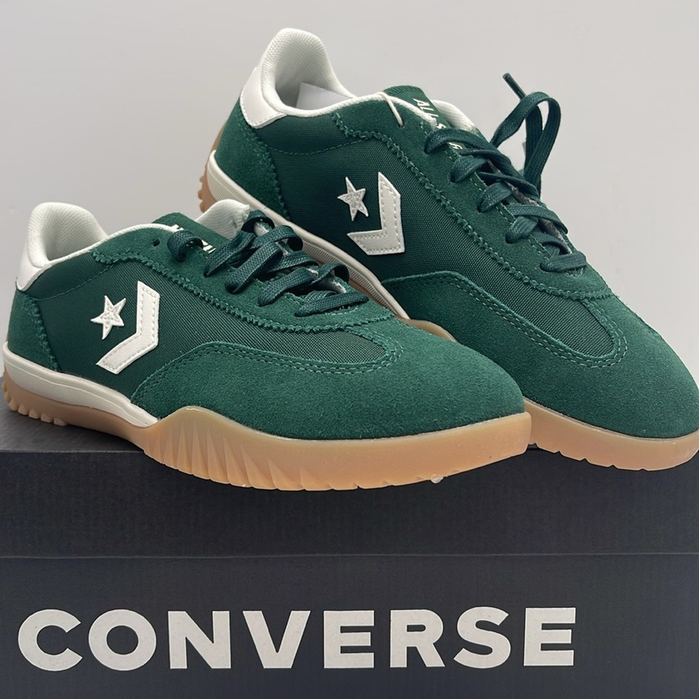 Converse Men’s RUN STAR TRAINER OX GREEN ENVY/EGRET/WHITE A13359C Sneakers - Picture 5 of 16